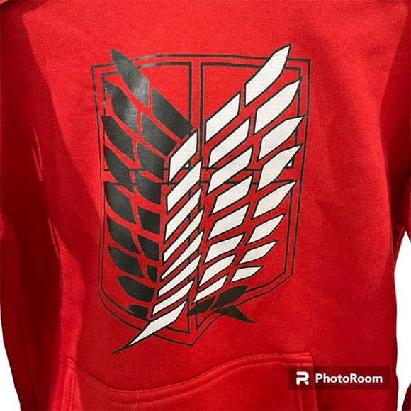 Anime Red sweatshirt size S - Picture 2 of 5